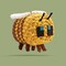 Minecraft Crochet Kit – Beginner Crochet Kit for Adults and Young Crafters, Easy Knitting Kit with Woobles Yarn, DIY Crafts, Crochet Animals, Minecrafts, Gift for Gamers & Crafters (Bee)